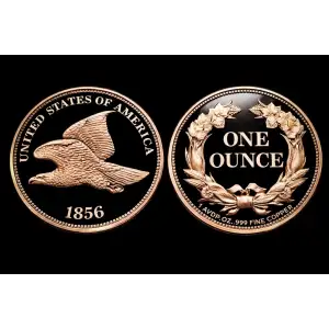 1 oz Flying Eagle Cent Tribute Proof Strike .999 Copper Round