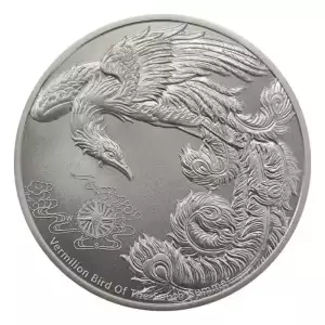 2023 1oz Samoa Four Guardians - Vermilion Bird .999 Silver BU Coin (2)