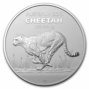2021 1oz RAM Australian Zoo: Cheetah Coin .999 Silver