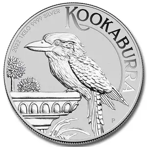 2022 1kg Australian Perth Mint Kookaburra .99999 Silver