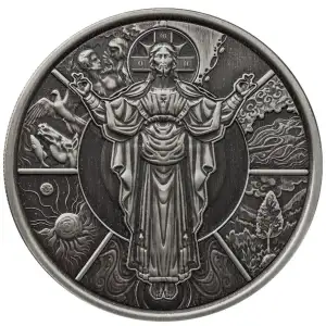 2024 1oz Samoa Jesus Collection: The Creator Alpha Strike .999 Antique Silver