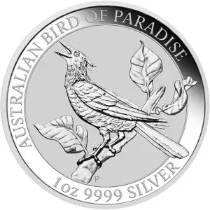 2019 1 oz Australia Perth Mint Bird of Paradise .9999 Silver Coin