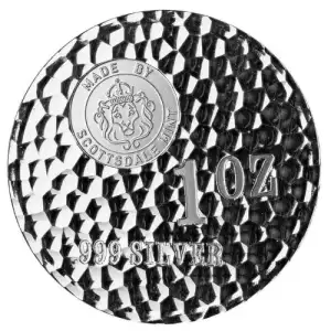 1oz Scottsdale Mint Tombstone Hammered .9999 Silver Round