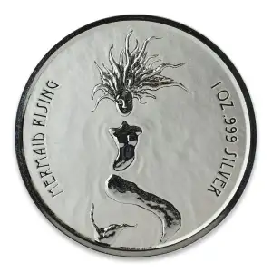 2018 1oz Fiji Mermaid Rising .999 Silver Coin