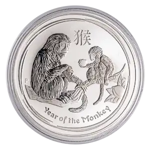 2016 1oz Australian Perth Mint Silver Lunar II: Year of the Monkey