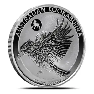 2018 1oz Australia Perth Mint Kookaburra with Dog Privy .9999 Silver Coin