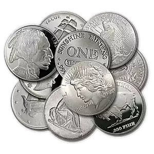 1oz .999 Silver Round (Random Design)