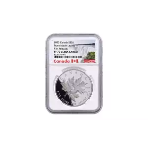 2025 1oz Canada RCM Triple Maple Leaves Silver Coin NGC PF70UC FR White Core