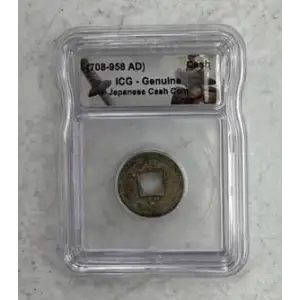 (708-958 AD) Japanese Cash Coin ICG Genuine