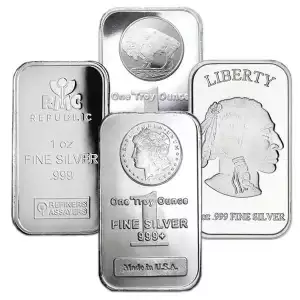 1oz .999 Silver Bar (Random Design)