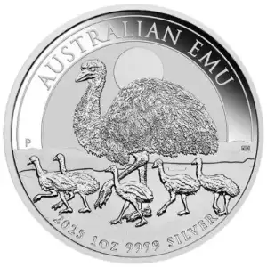 2025 1oz Australia Perth Mint Emu .9999 Silver Coloured Coin [DUPLICATE for #550055]