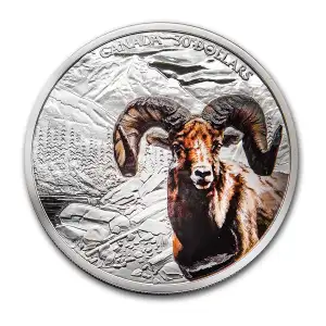 2020 2oz RCM Imposing Icons Big Horn Sheep .9999 Silver Coin