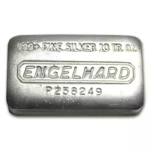 10oz Engelhard .999 Silver P Loaf Bars (2)
