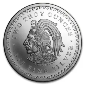2 oz Aztec Calendar .999 Silver Round