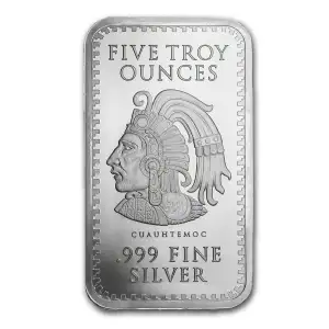 5 oz Aztec Calendar .999 Silver Bar