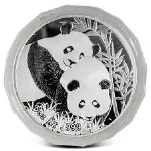2012 5oz Singapore Coin Fair Chinese Panda .999 Proof Silver