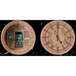 5oz Glow in the Dark Machine of Time Colorized .999 Copper Round in Capsule