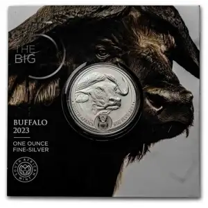 2023 1oz South Africa The Big Five Series II: Cape Buffalo .999 Silver Coin