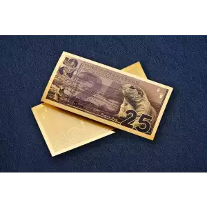 25mg Aurum North American Animals Series: Prairie Dog 24kt Gold Note