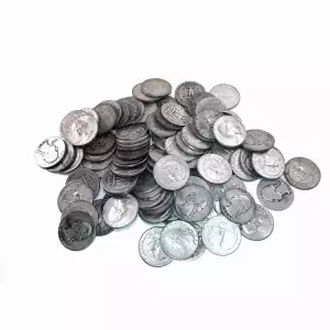 US 90% Silver Coinage - Pre 1965 - Junk Silver -Washington Quarters $1FV 